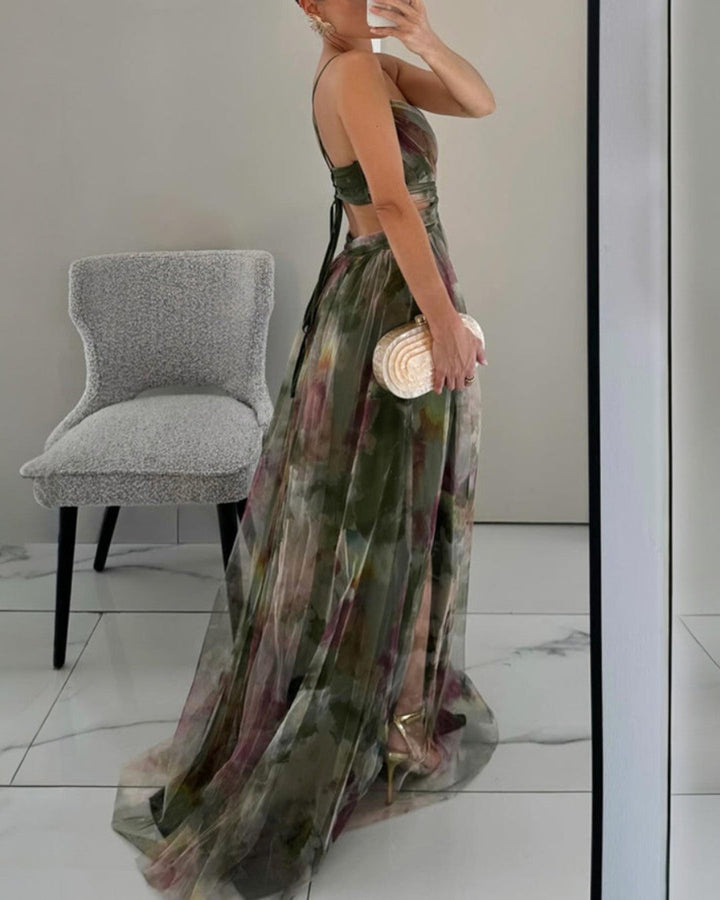 Marbella - Geblümtes Maxikleid