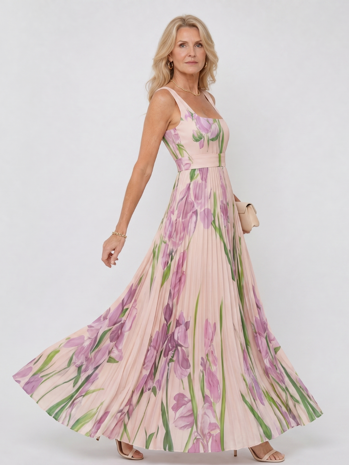 Camille - Midikleid mit eckigem Ausschnitt