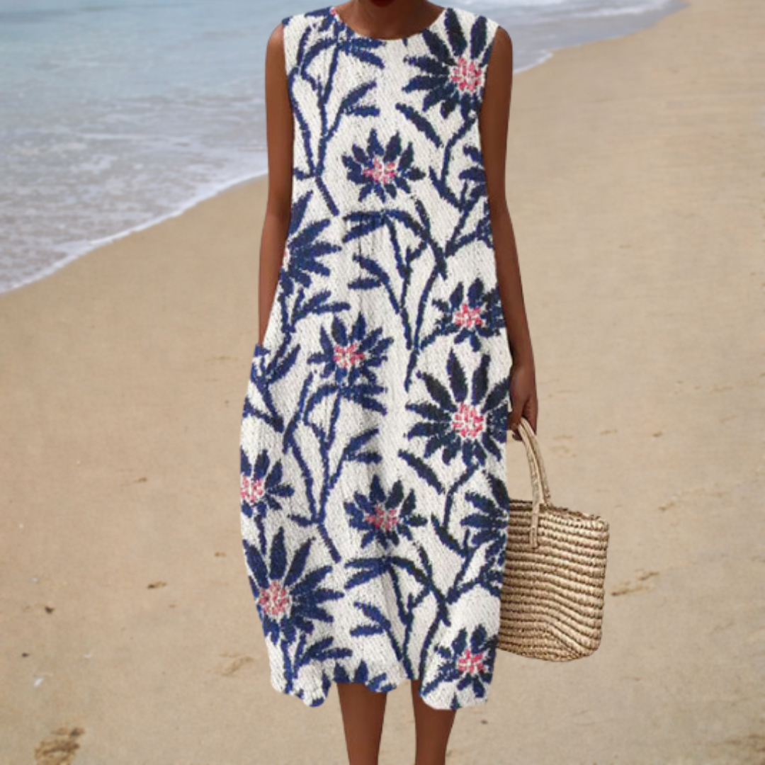 Bequeme Sommerkleid ohne Ärmel