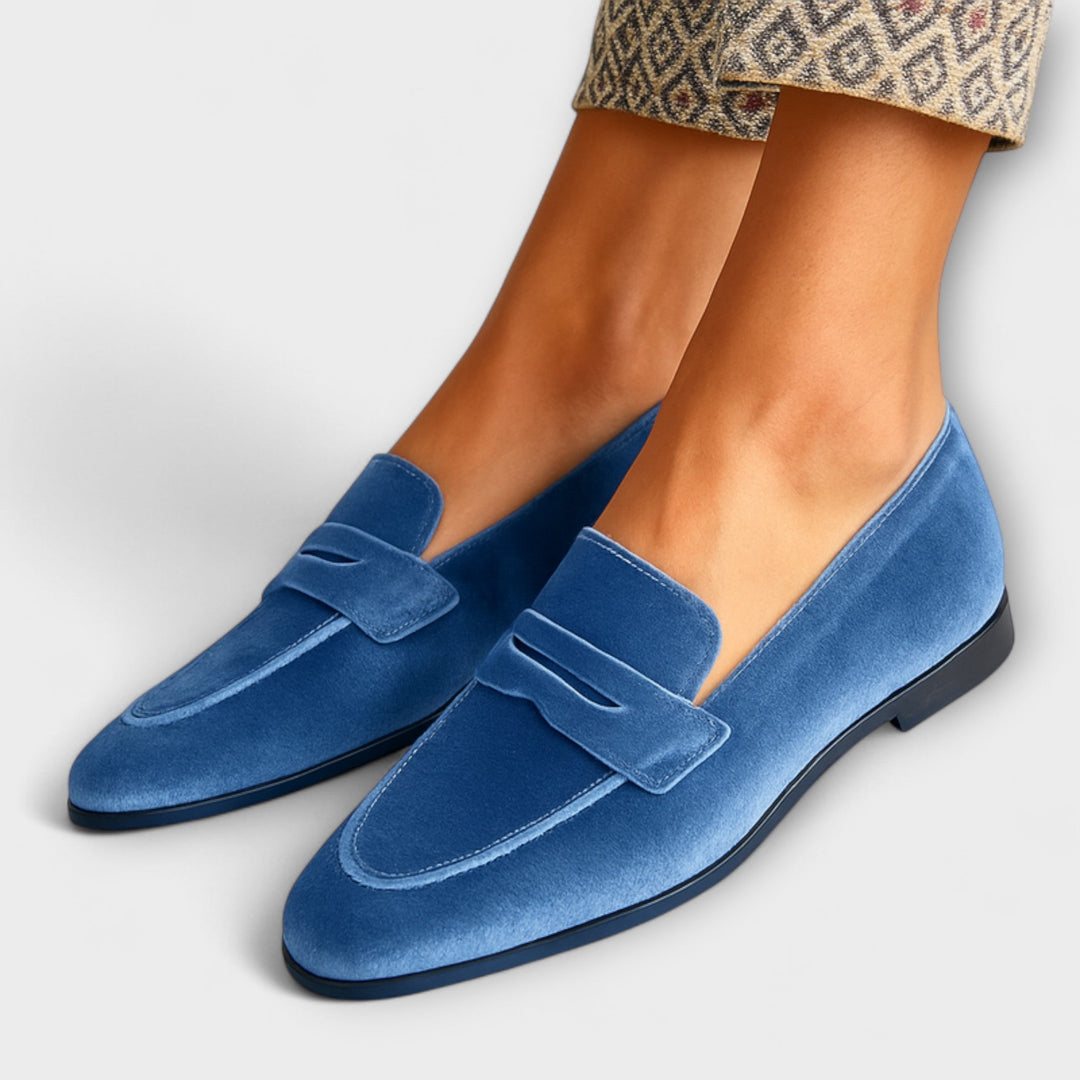 Louise™ | Mokassins aus weichem Velours