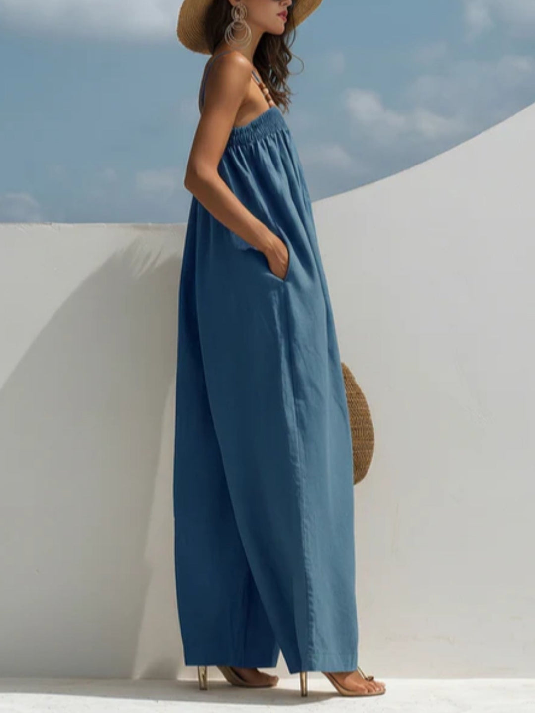 Monica | Overall mit weitem Bein