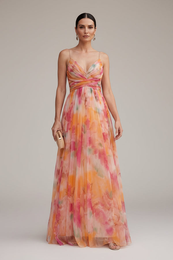 Marbella - Geblümtes Maxikleid