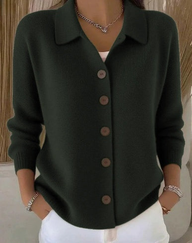 Gabrielle - Klassische Knopf-Strickjacke