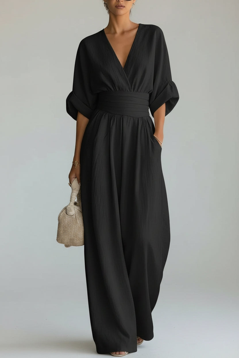 Isabela - Maxikleid mit V-Ausschnitt