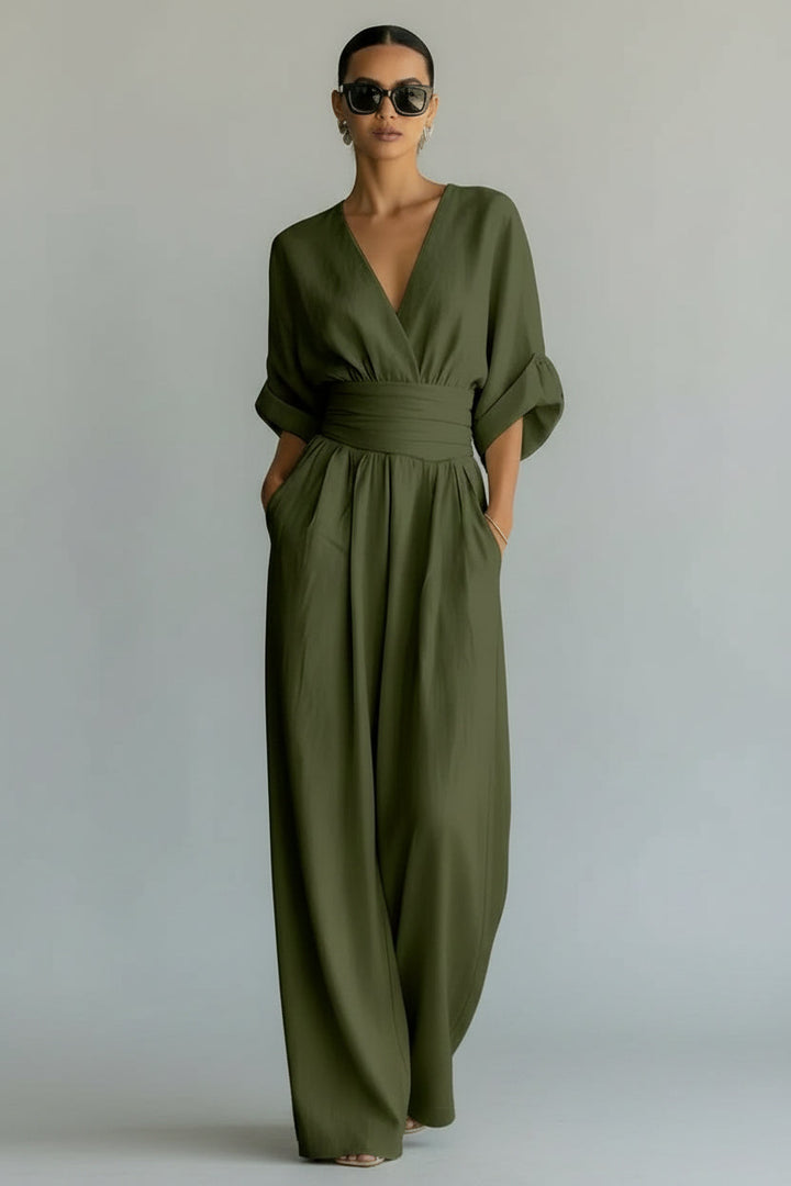 Isabela - Maxikleid mit V-Ausschnitt