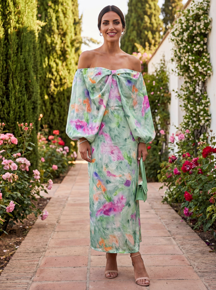Lindaraja - Kleid mit Aquarelldruck