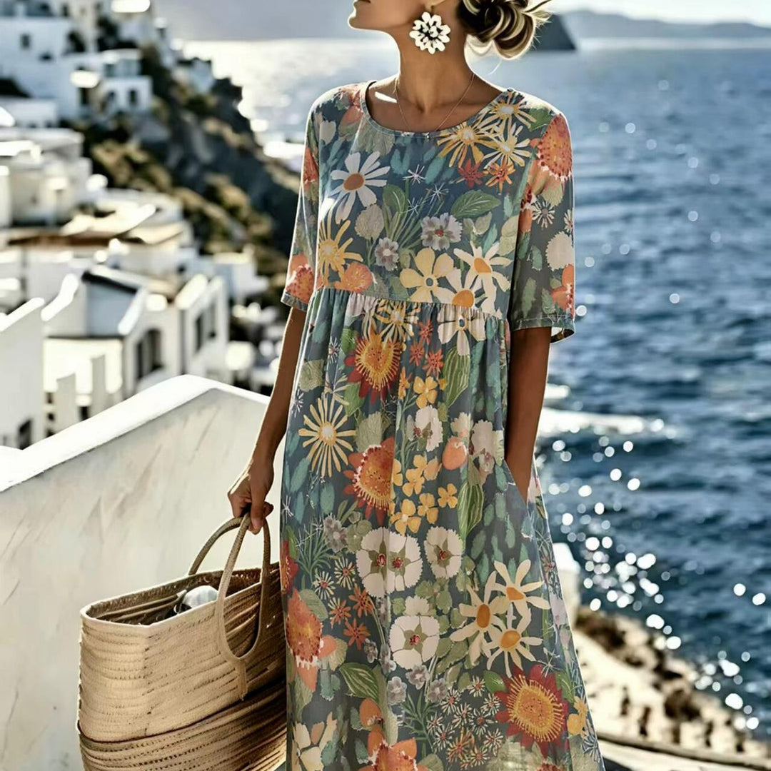 Emma - Elegantes Blumenkleid