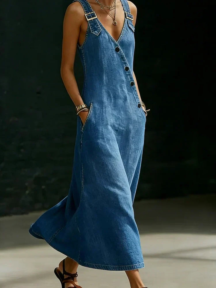 Vera | Langes Knopfkleid