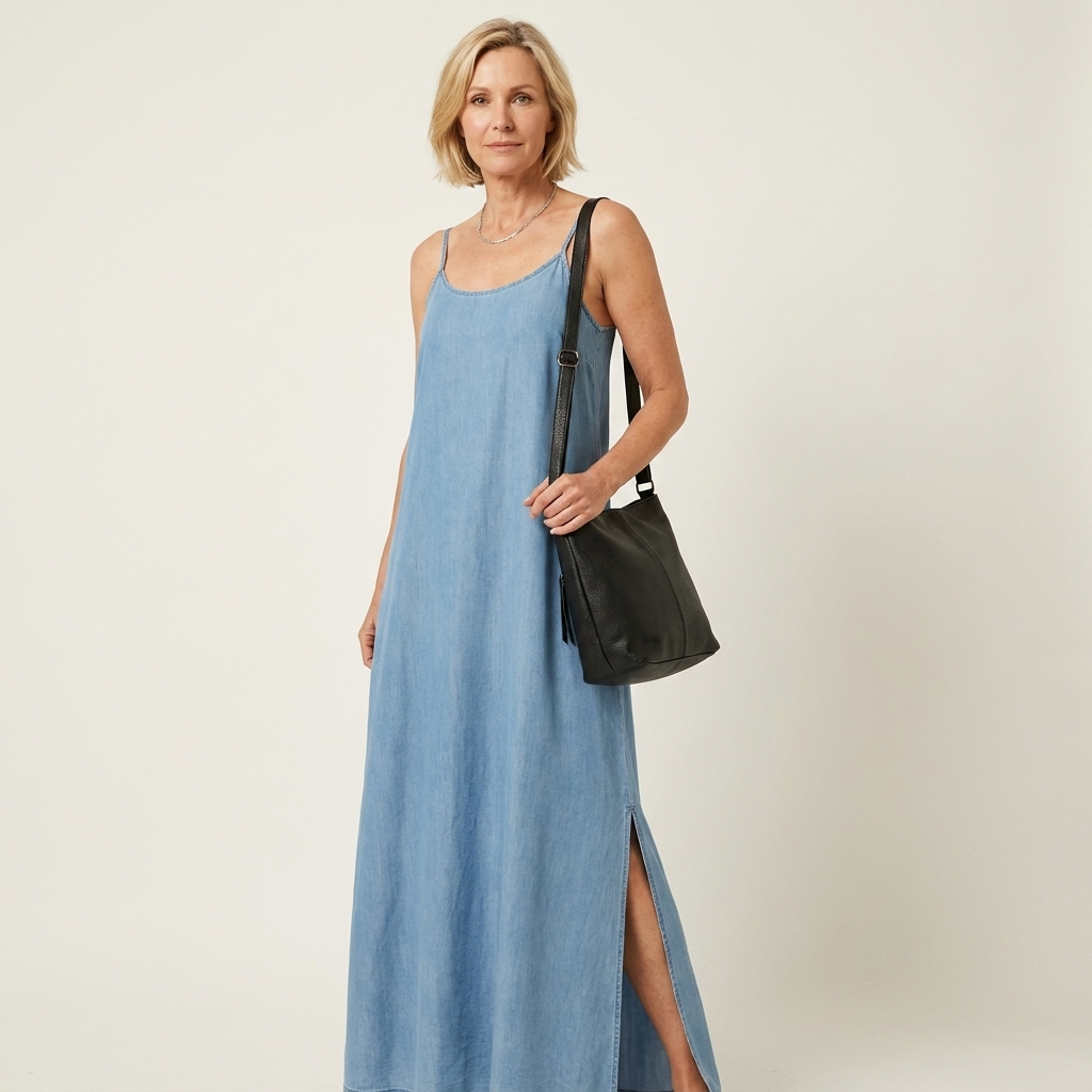 Azure | Maxikleid mit Seitenschlitz