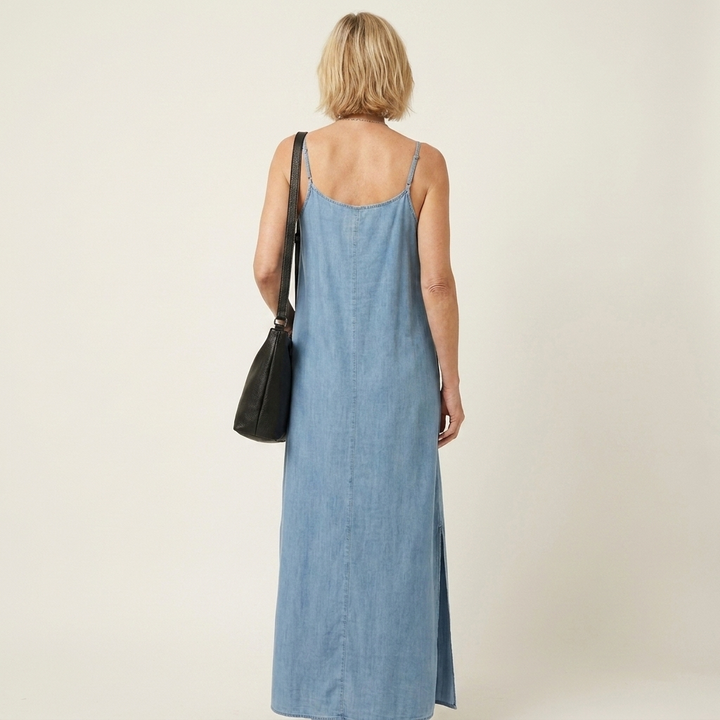 Azure | Maxikleid mit Seitenschlitz