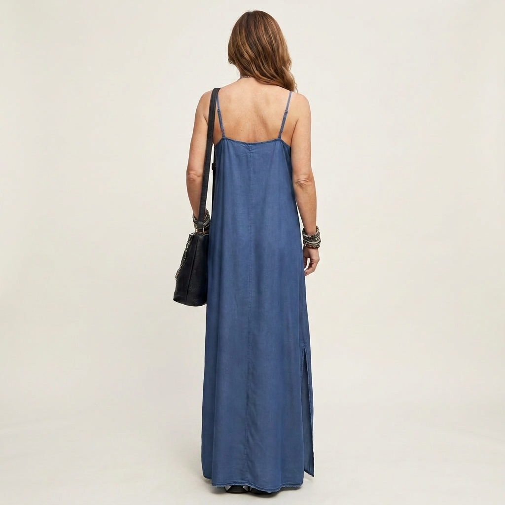 Azure | Maxikleid mit Seitenschlitz
