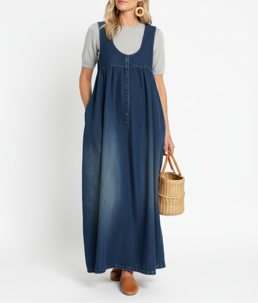 Karen | Langes Vintage-Kleid mit weichem Tragegefühl